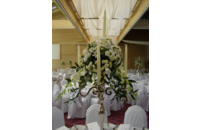 wedding table candleabra centerpiece