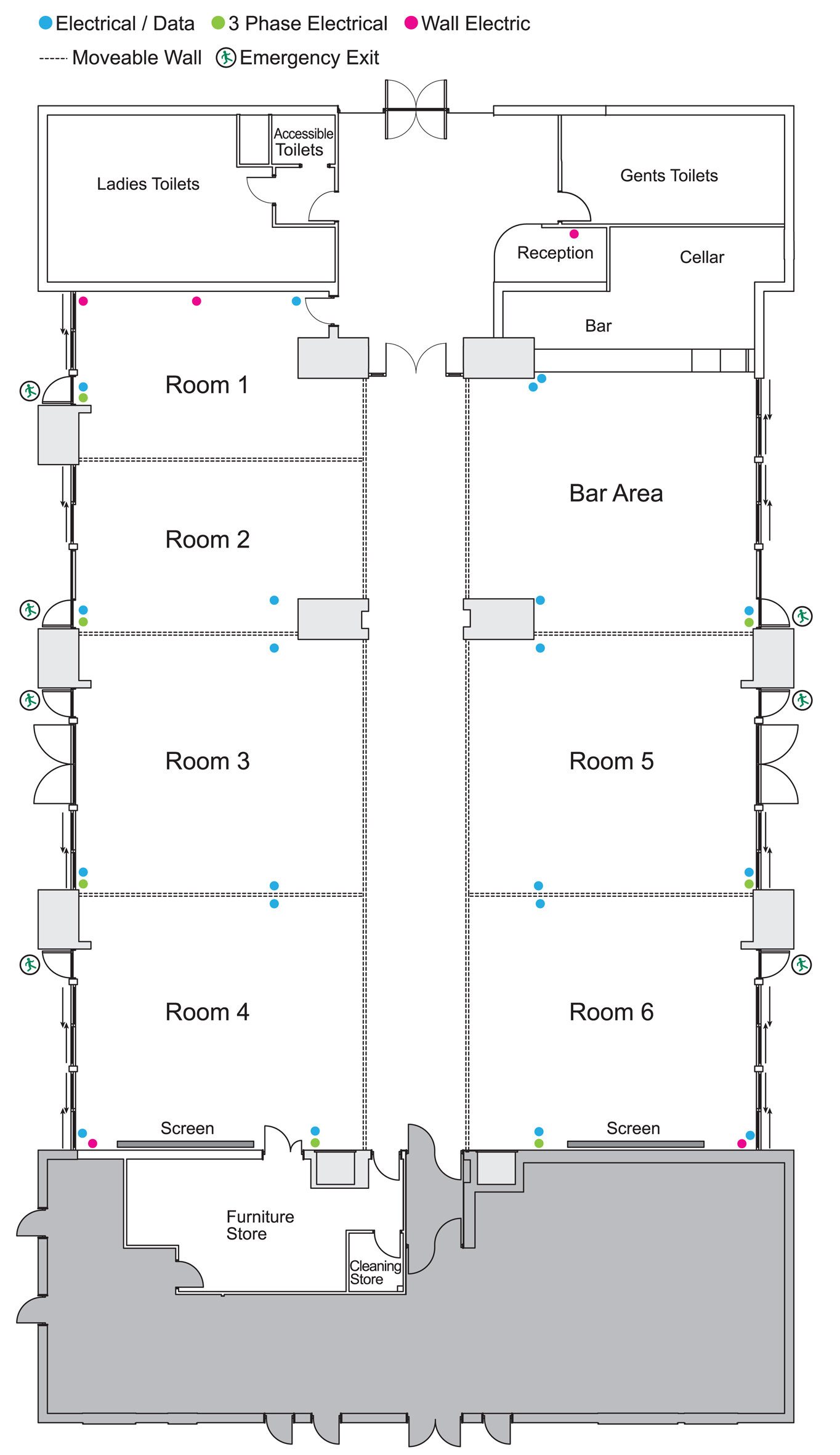 Trinity Park | Events Centre Floor Plan
