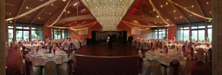 decorated wedding venue