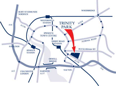 Find Us - Trinity Park, Ipswich